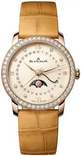 Blancpain Blancpain Villeret 6126N-2987-55B 33mm Rose gold Silver