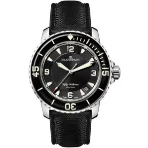 Blancpain Blancpain Fifty Fathoms5015-1130-52B Stainless Steel with Black Fabric Strap