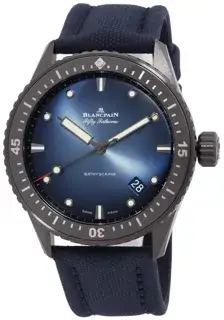 Blancpain Blancpain Fifty Fathoms Bathyscaphe 5000A 014 0O52A 43mm Ceramic Blue