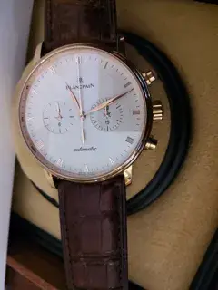 Blancpain Blancpain Villeret 4082-3642-55A 40mm Rose gold and Silver Silver
