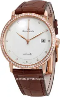 Blancpain Blancpain Villeret 6223-2987-55b 37.5mm Rose gold White