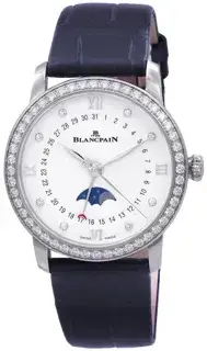 Blancpain Blancpain Quantième Phases de Lune 6126 4628 55B 33.2mm Stainless steel White