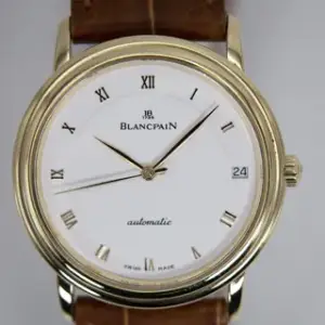 Blancpain Blancpain Villeret B1151141855 34mm Yellow gold White