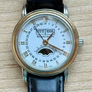 Blancpain Blancpain Villeret Moonphase (“NO 1917” ON 24mm Yellow gold and Stainless steel White
