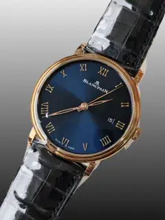 Blancpain Blancpain Villeret 6651 3640 55B Rose gold Blue