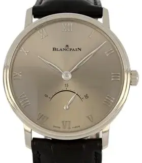 Blancpain Blancpain Villeret Ultra-Slim 6653-1504-55A 40mm White gold Gray
