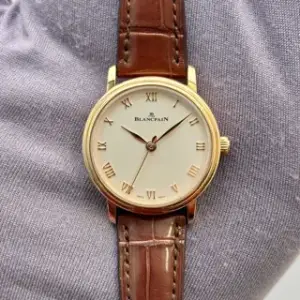 Blancpain Blancpain Ultraplate 6104 3642 55A 29mm Rose gold White · 6104 3642 55A