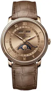 Blancpain Blancpain Villeret 6654N-3646-55B 40mm Rose gold Brown
