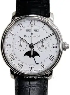 Blancpain Blancpain Villeret 6685 1127 55B 40.5mm Stainless steel White
