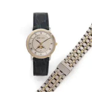 Blancpain Blancpain Villeret 34mm Stainless steel and 18k yellow gold Silver