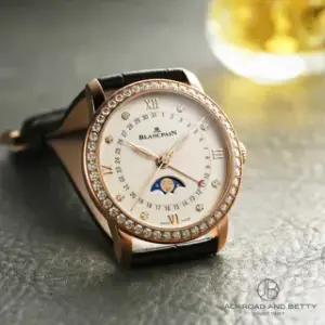 Blancpain Blancpain Quantième Phases de Lune 6126 2987 55A 33mm Rose gold Silver
