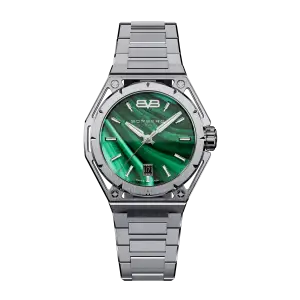 Bomberg EDGE MALACHITE STEEL