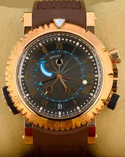Breguet Breguet Marine 5847BR/Z2/5ZV 45mm Rose gold Black
