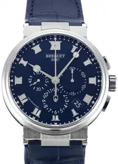 Breguet Breguet Marine 5527TI/Y1/9WV 42.5mm Titanium Blue