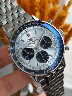 Breitling Breitling Navitimer AB0138241C1A1 43mm Stainless steel Ice blue