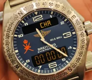 Breitling Breitling Emergency E56121.1 43mm Titanium Blue