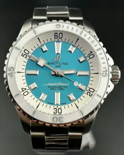 Breitling Breitling Superocean A17377 36mm Stainless steel Turquoise
