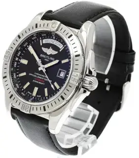 Breitling Breitling Galactic A45320 44mm Stainless steel Black