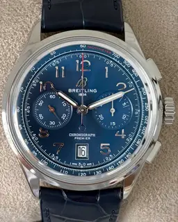 Breitling Breitling Premier AB0145171C1P2 42mm Stainless steel Blue