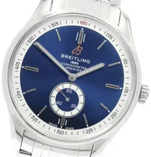 Breitling Breitling Premier A37340 20mm Stainless steel Dark Blue