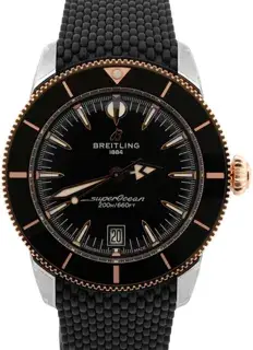 Breitling Breitling Superocean Heritage UB3111 42mm Rose gold and Stainless steel Black