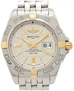 Breitling Breitling Galactic B49350 41mm Yellow gold and Stainless steel Silver