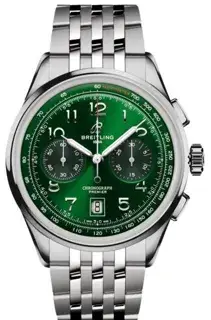 Breitling Breitling Premier AB0145371L1A1 42mm Stainless steel Green