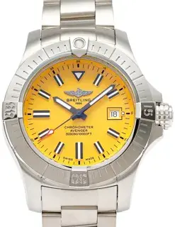 Breitling Breitling Avenger A17319101I1A1 45mm Stainless steel Yellow