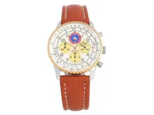 Breitling Breitling Navitimer D30022 38mm Yellow gold and Stainless steel White
