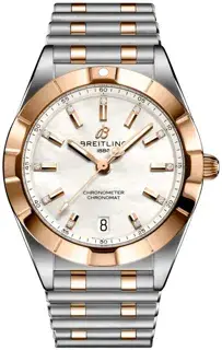 Breitling Breitling Chronomat U77310101A2U1 32mm Rose gold and Stainless steel Parelmoer diamant