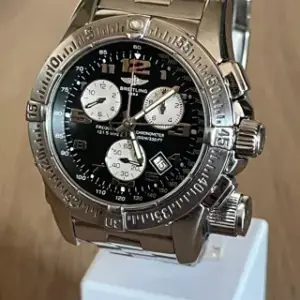 Breitling Breitling Emergency A73322 45mm Stainless steel Black
