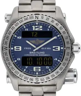 Breitling Breitling Emergency 52101 43mm Titanium Blue