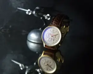 Breitling Breitling Montbrillant H41330 38mm Yellow gold Silver