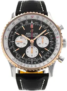 Breitling Breitling Navitimer UB0127 46mm Rose gold and Stainless steel Black