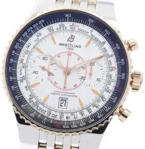 Breitling Breitling Montbrillant C23340 46mm Rose gold and Stainless steel White