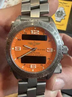Breitling Breitling Emergency 43mm Silver and Titanium Orange