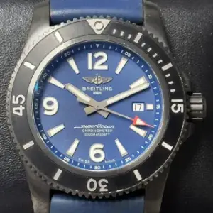 Breitling Breitling Superocean M17368 46mm Stainless steel and DLC Blue