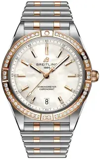 Breitling Breitling Chronomat U10380591A2U1 36mm Rose gold and Stainless steel White