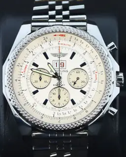 Breitling Breitling Bentley A4436412/G679 49mm Stainless steel White and Cream