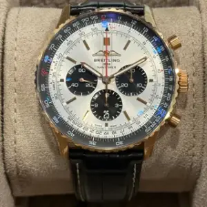 Breitling Breitling Navitimer RB0137241G1P1 46mm Rose gold Silver