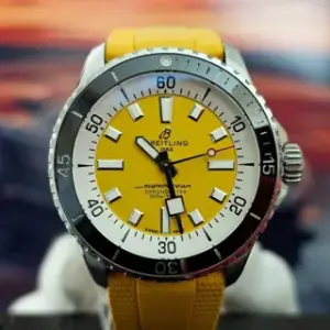 Breitling Breitling Superocean A17375211I1S1 42mm Stainless steel Yellow