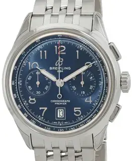 Breitling Breitling Premier AB0145171C1A1 42mm Stainless steel Blue
