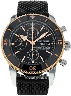 Breitling Breitling Superocean Heritage U13313121B1S1 44mm Rose gold and Stainless steel Black