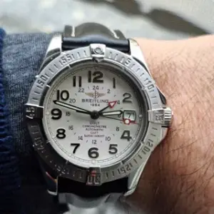 Breitling Breitling Colt GMT A32350 41mm Stainless steel Silver