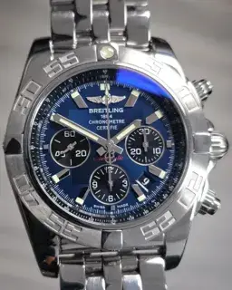 Breitling Breitling Chronomat AB0110 44mm Stainless steel Blue