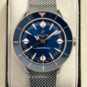 Breitling Breitling Superocean Heritage U10340161C1A1 38mm Rose gold and Stainless steel Blue