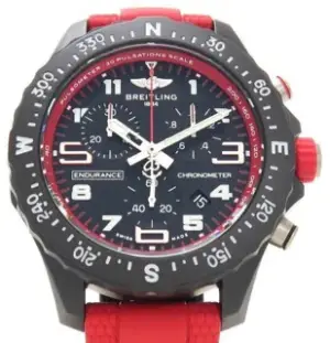 Breitling Breitling Endurance Pro X83310 38mm Titanium and Stainless steel Black and Red