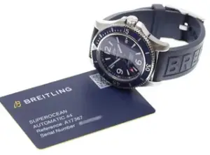 Breitling Breitling Superocean A17367 44mm Stainless steel and Rubber Dark Blue