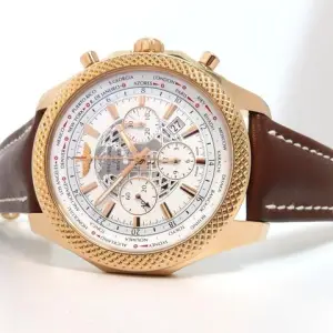 Breitling Breitling Bentley B05 UnitimeWhite Dial Chronograph Solid 18kt Rose Gold RB0521