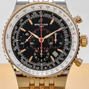 Breitling Breitling Montbrillant Légende C23350 47mm Yellow gold and Stainless steel Black